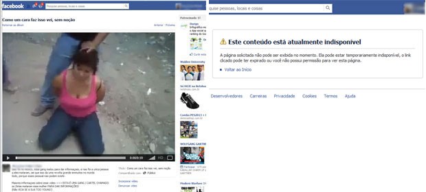 Vdeo no Facebook que mostra decapitao de mulher sai do ar