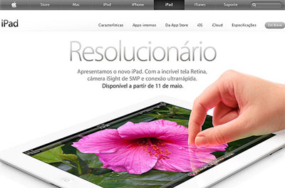 Apple confirma data de incio das vendas do novo iPad no Brasil