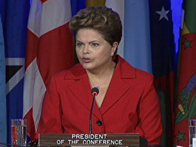 Dilma  eleita presidente da Rio+20