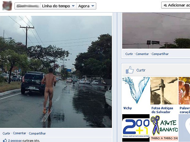 Foto de homem nu correndo em Salvador cai nas redes sociais