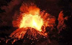 Vulco entra em erupo no Chile.