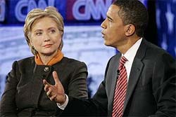 Obama e Hillary debatem a 5 dias das principais prvias
