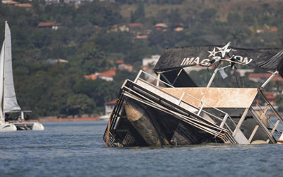 Barco que naufragou no Parano pode ser periciado