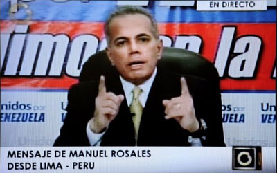 Justia da Venezuela expede ordem de priso contra Rosales