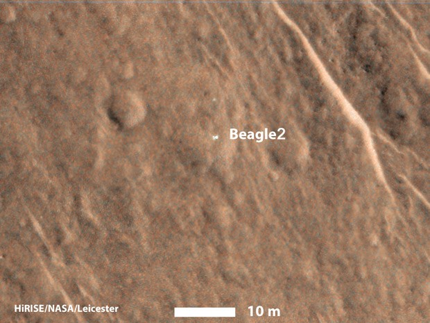 Encontrada em Marte nave britnica perdida desde 2003