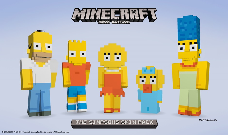 Os Simpsons esto chegando em Minecraft