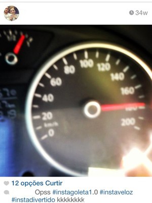 Foto mostra que jovem que bateu a 170 km/h gostava de velocidade