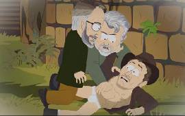 Episdio de South Park mostra Spielberg e Lucas abusando de Indiana Jones