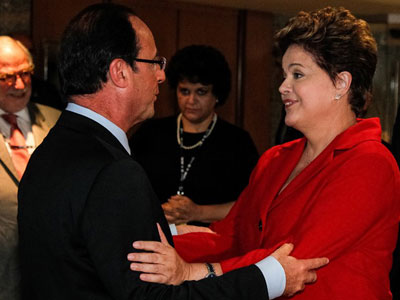 Dilma cumpre extensa agenda no primeiro dia oficial de visita  Frana