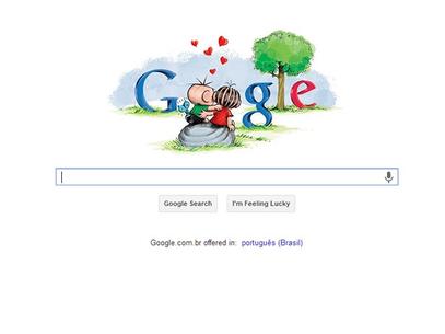 Dia dos Namorados  tema do doodle do Google