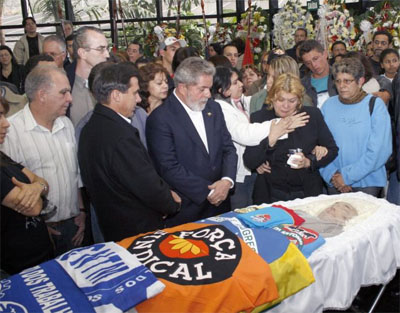 Lula diz que morte de Eleno  perda irreparvel para movimento sindical