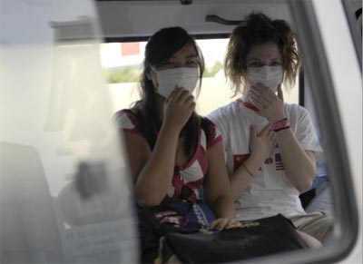 Gripe suna: 178 britnicos e americanos em quarentena 