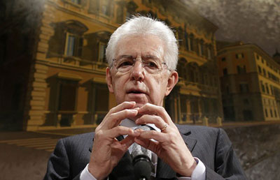 Monti diz que Itlia precisa de ampla maioria aps eleio  