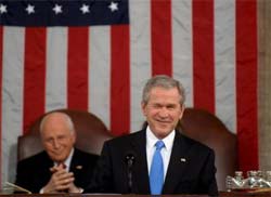 Bush pede aprovao de pacote e confiana na economia 