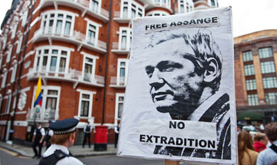 Assembleia do Equador condena ameaa a embaixada em Londres