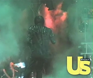 Vdeo mostra acidente de Michael Jackson pegando fogo no cabelo