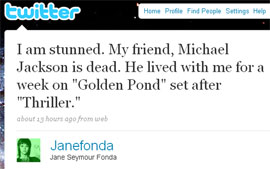 Notcia da morte de Michael Jackson derruba Google e Twitter