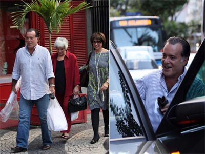 Caminho do Leblon: Tony Ramos almoa com a mulher no Rio