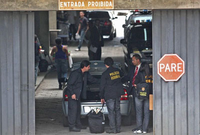 Marcos Valrio  preso em Minas Gerais durante operao da PF