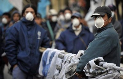 Argentina quase paralisada por temor  gripe suna 
