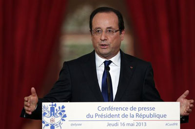Hollande agradece aos contribuintes franceses pelos impostos pagos