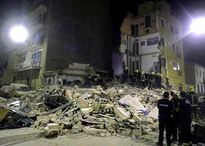 Desabamento de prdio residencial mata 5 na Espanha