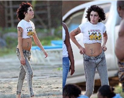 Amy Winehouse engorda, mas... a cala ainda est caindo!