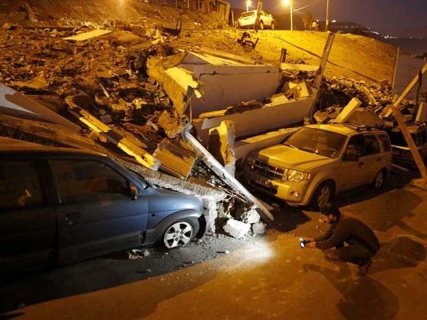 Outro forte terremoto sacode o Chile