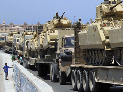 Egito mobiliza tropas no Sinai com autorizao de Israel