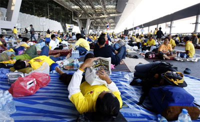 Tailndia declara estado de emergncia em aeroportos