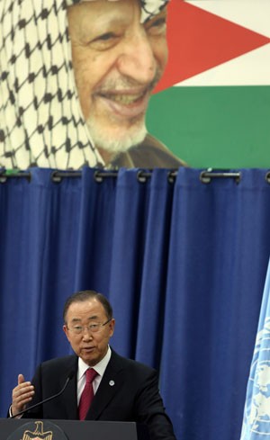 Ban Ki-moon condena colonizao israelense na Cisjordnia