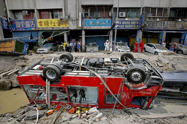 Nmero de mortos por exploso de gs no sul de Taiwan chega a 25