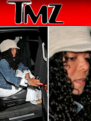 Janet Jackson chega em LA para se despedir do irmo