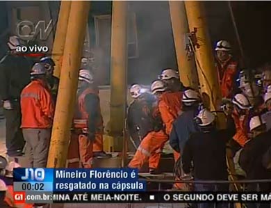 Veja em tempo Real o Resgate dos 33 mineiros no Chile. 