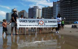 Veranistas protestam contra prdio alto no RS