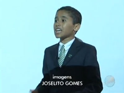 Menino de 11 anos faz sucesso como palestrante em Salvador 