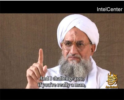 Ayman Al Zawahri da Al Qaeda critica os EUA em vdeo na net