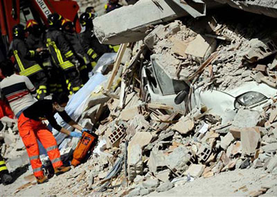 Nmero de mortos em terremoto na regio central da Itlia sobe a 90