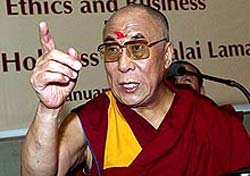 Dalai Lama reitera apoio  s Olimpadas