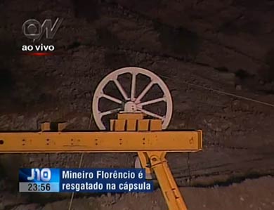 Veja em tempo Real o Resgate dos 33 mineiros no Chile. Florencio valos ser o primeiro a sair da mina no Chile