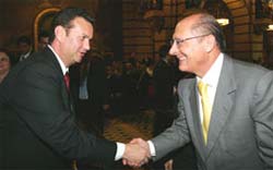 Kassab e Alckmin defendem aliana, mas no abrem mo 