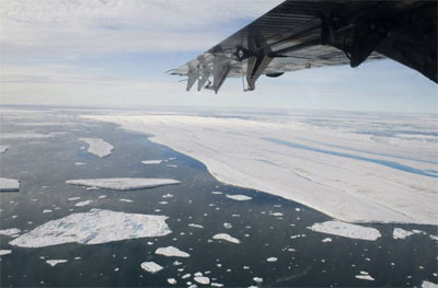 Calota de gelo de 20 km quadrados se solta no Canad