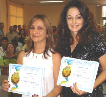 Prefeita Norma Ayub e vice Sandra Peanha