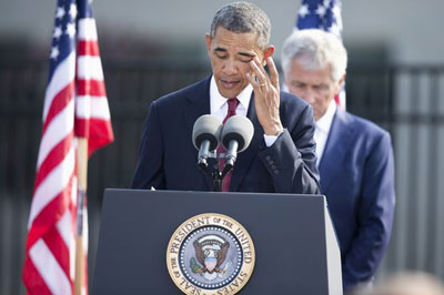 Obama faz voluntariado para lembrar quem ajudou vtimas do 11 de setembro