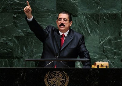 Assembleia Geral da ONU quer a volta de Zelaya ao poder 