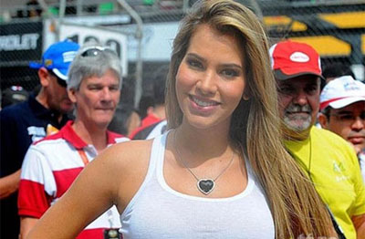Ex-BBB Adriana no  reconhecida na corrida de Stock Car