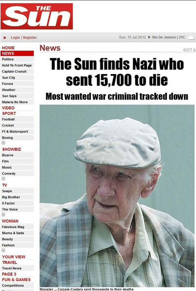 Criminoso de guerra nazista mais procurado do mundo  preso 