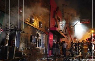Boate Kiss pega fogo em Santa Maria e mata mais 245 pessoas