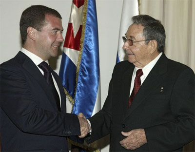 Presidentes de Rssia e Cuba reforam laos bilaterais