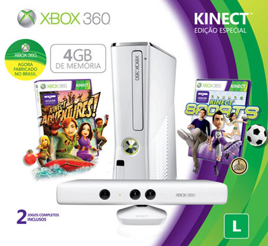 Edio limitada do Xbox 360 na cor branca chega ao Brasil em 20 de abril